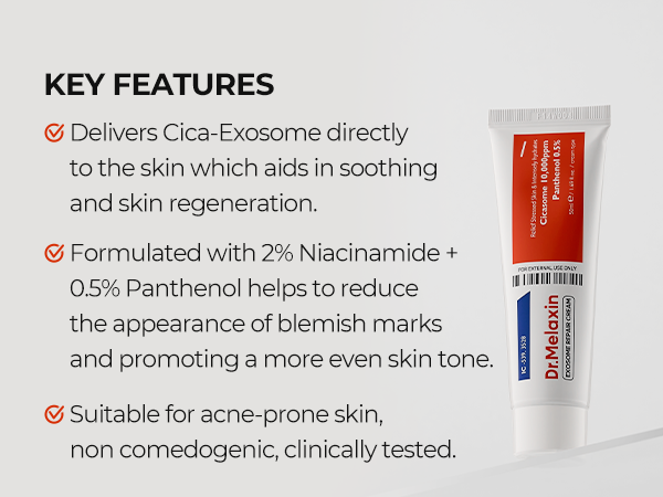 DR.MELAXIN EXOSOME LINE Crema riparatrice con esomosomi per imperfezioni 50 ml #5