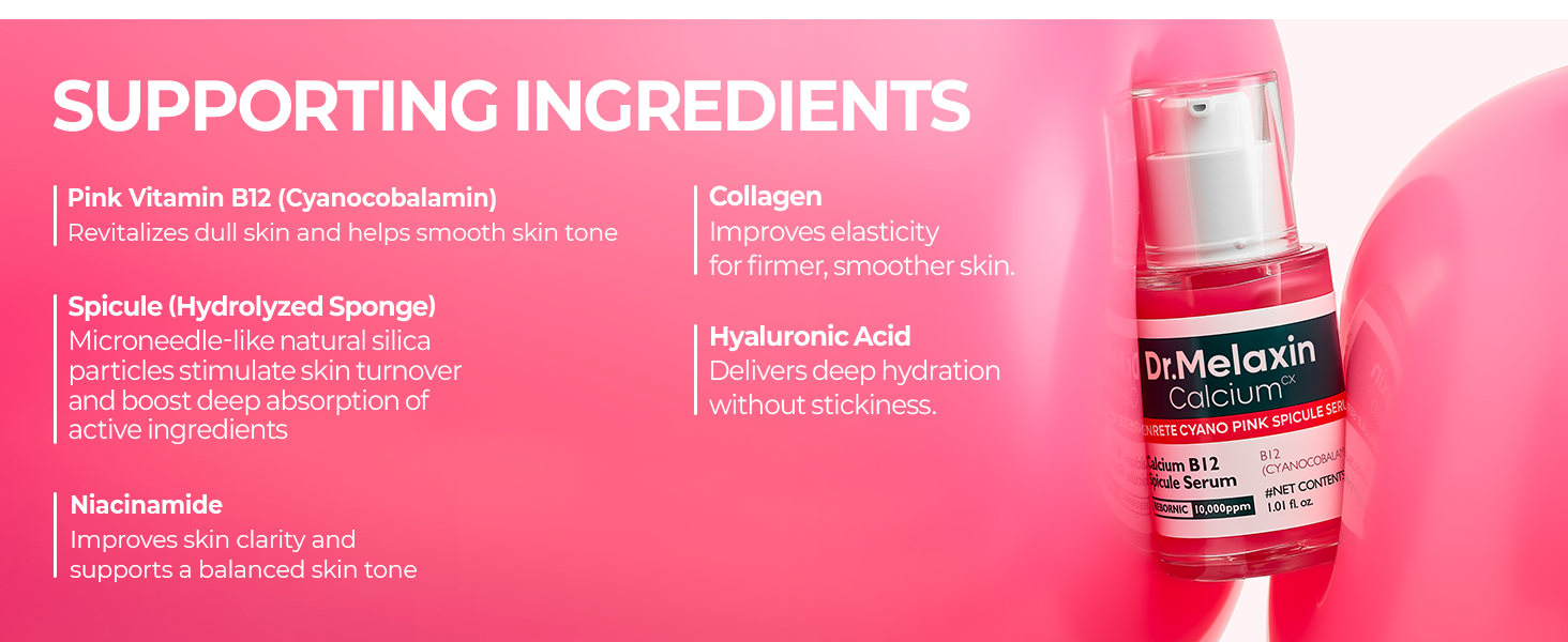 DR.MELAXIN CEMENRETE LINE Intensywnie regenerujące serum z mikroskopijnymi spikulami i witaminą B12 30 ml #9