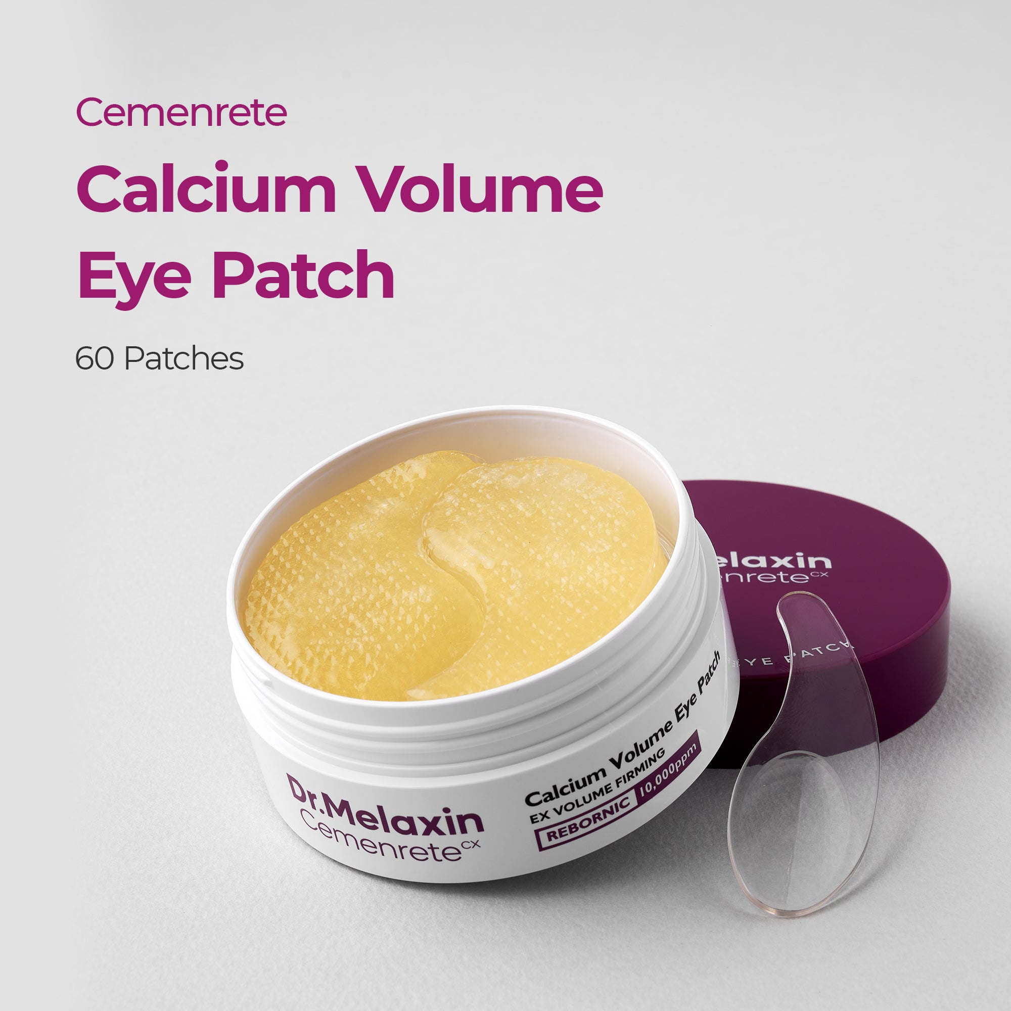 DR.MELAXIN CEMENRETE CALCIUM VOLUME EYE PATCH Ujędrniające płatki hydrożelowe pod oczy 60 szt. #4
