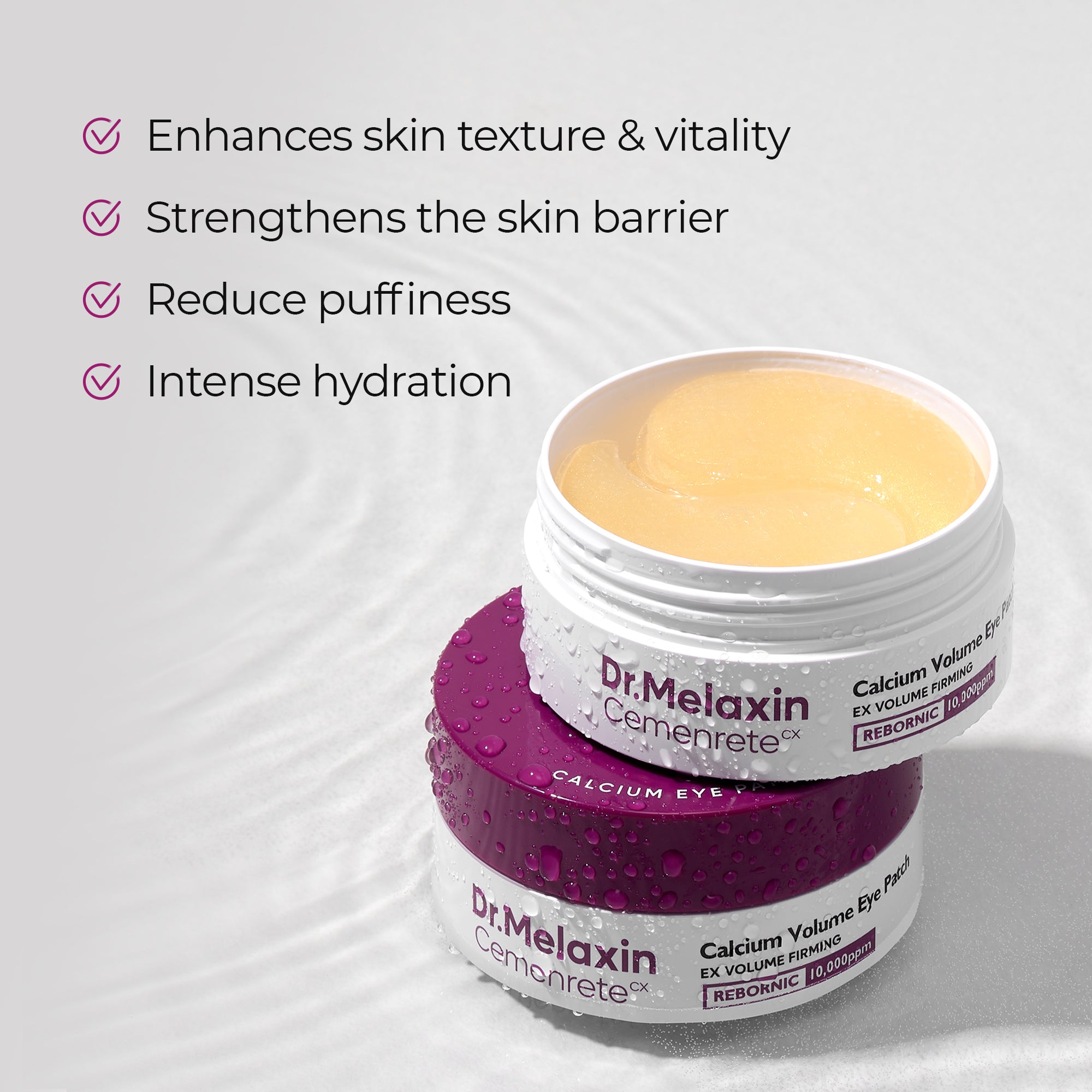DR.MELAXIN CEMENRETE CALCIUM VOLUME EYE PATCH Ujędrniające płatki hydrożelowe pod oczy 60 szt. #5