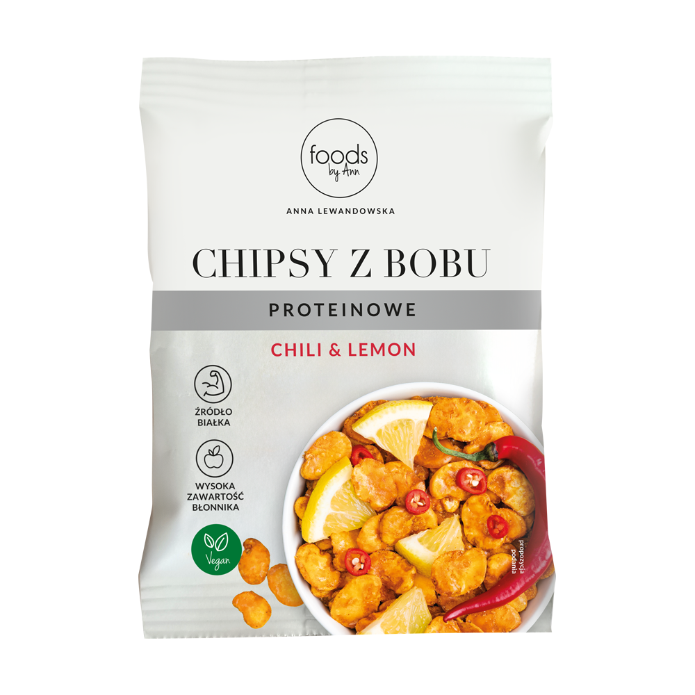 FOODS BY ANN Dicke Bohnenchips, Chili und Zitrone 60 g