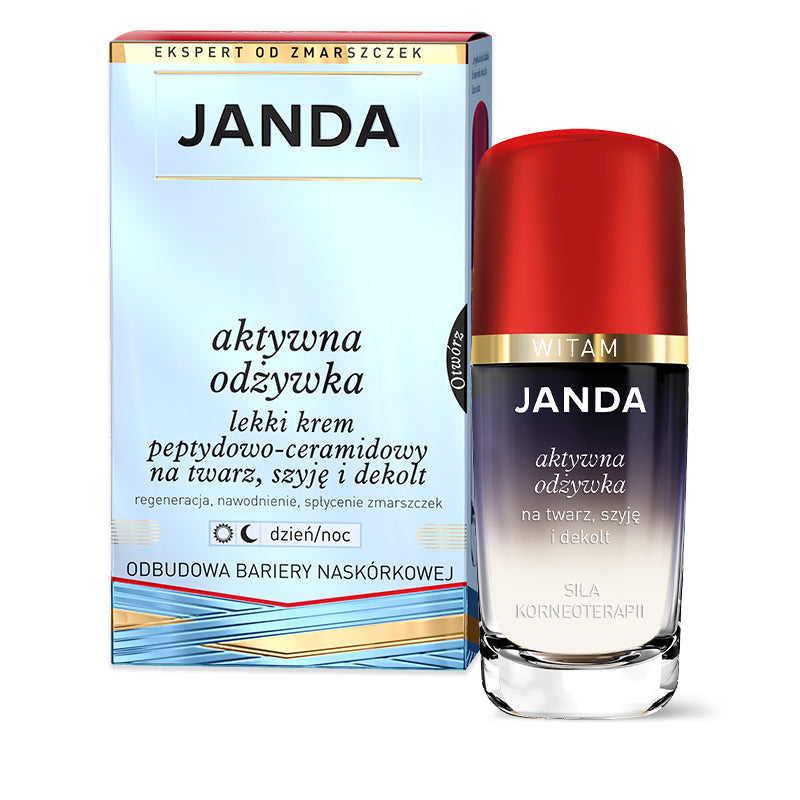 JANDA ACTIVE CONDITIONER Lehký peptidovo-ceramidový krém na obličej, krk a dekolt 50 ml