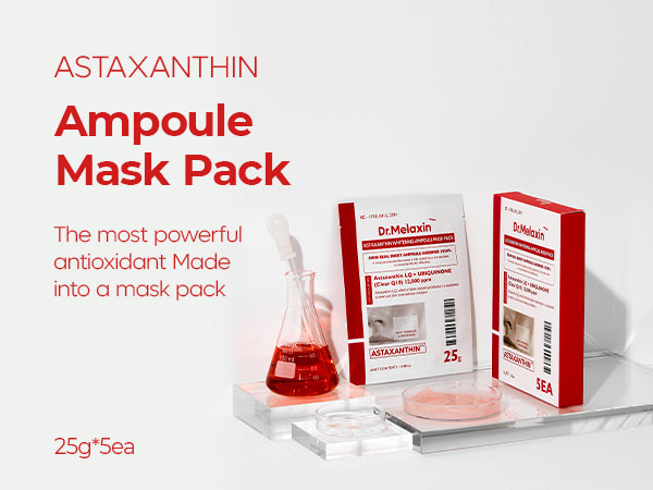 DR.MELAXIN MASQUE AMPOULE ÉCLAIRCISSANT À L'ASTAXANTHINE Masques en tissu éclaircissants à l'astaxanthine 5x25 ml #6