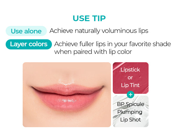 DR.MELAXIN BIO-SPICULE BP SPICULE PLUMPING LIP SHOT MILD Feuchtigkeitsspendender Lipgloss mit dezentem Aufpolsterungseffekt 4 ml #13