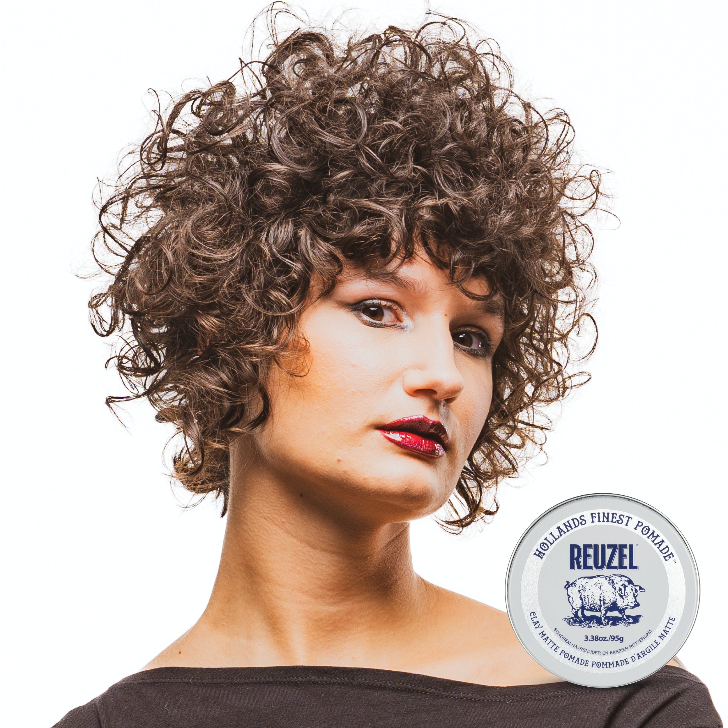 REUZEL CLAY MATTE POMADE Matująca glinka do włosów o średnim utrwaleniu 95 g #3