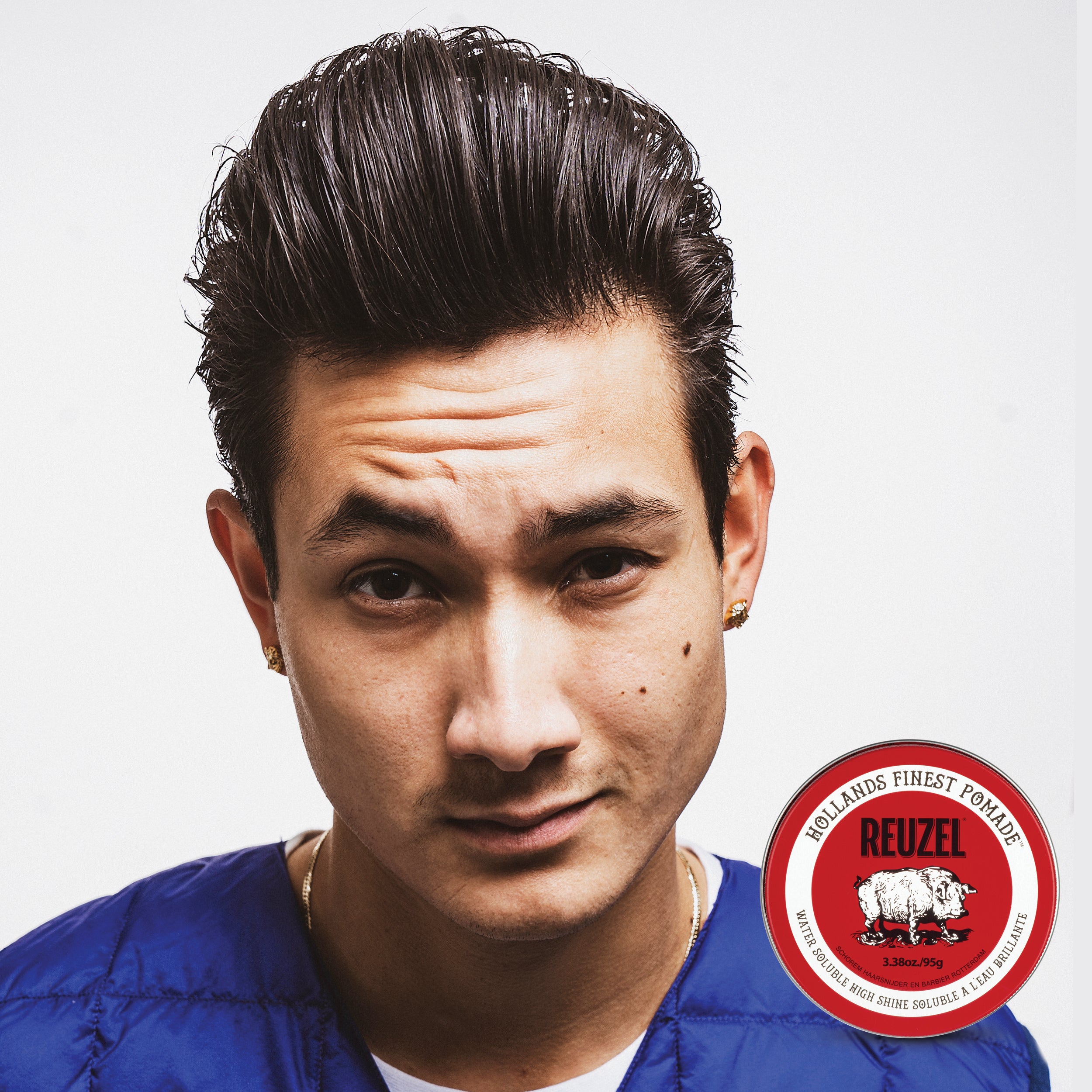 REUZEL RED POMADE WATER SOLUBLE HIGH SHINE Woda pomada do włosów o średnim utrwaleniu i intensywnym połysku 95 g #3