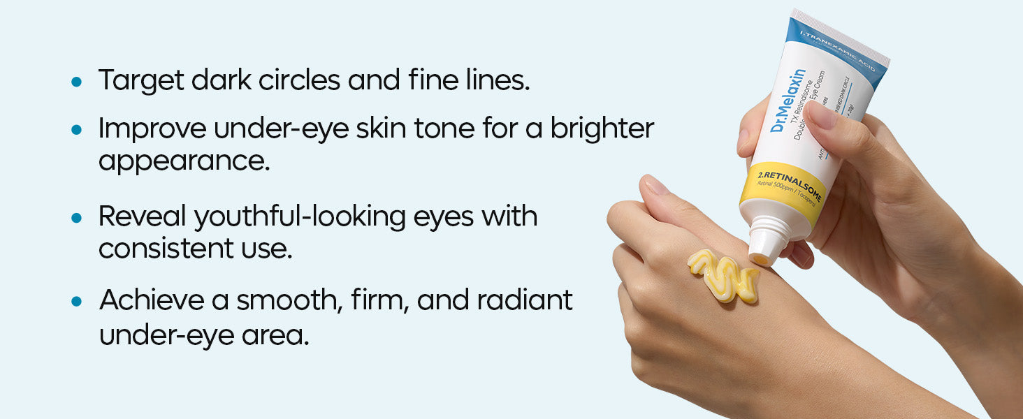 DR.MELAXIN TX-RETINALSOME DOUBLE EFFECT Anti-aging oční krém s kyselinou tranexamovou a retinalem 40 g #8