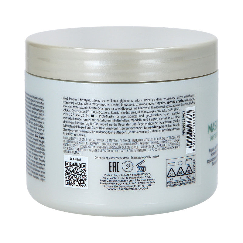 ALFAPARF IL SALONE MILANO KERATIN Regenerační maska ​​na vlasy 500 ml #2