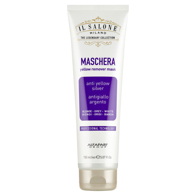 ALFAPARF IL SALONE MILANO YELLOW REMOVER Fioletowa maska do włosów siwych i blond 150 ml