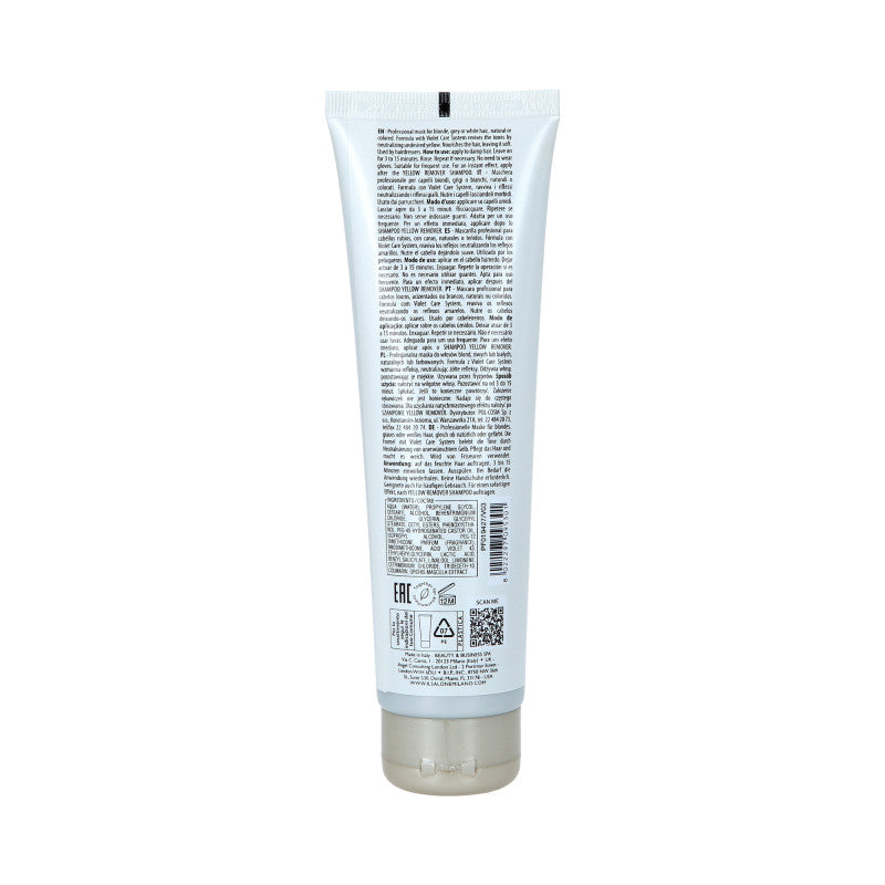 ALFAPARF IL SALONE MILANO YELLOW REMOVER Fioletowa maska do włosów siwych i blond 150 ml #2