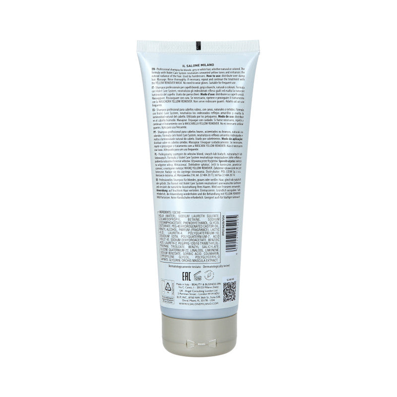 ALFAPARF IL SALONE MILANO YELLOW REMOVER Lila Shampoo für graues und blondes Haar 250 ml #2