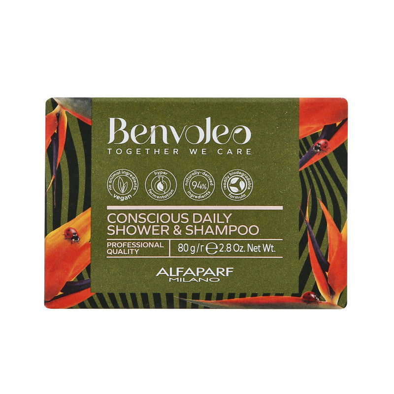ALFAPARF MILANO BENVOLEO CONSCIOUS DAILY 3in1 Shampoo solido bio 3in1 80 g