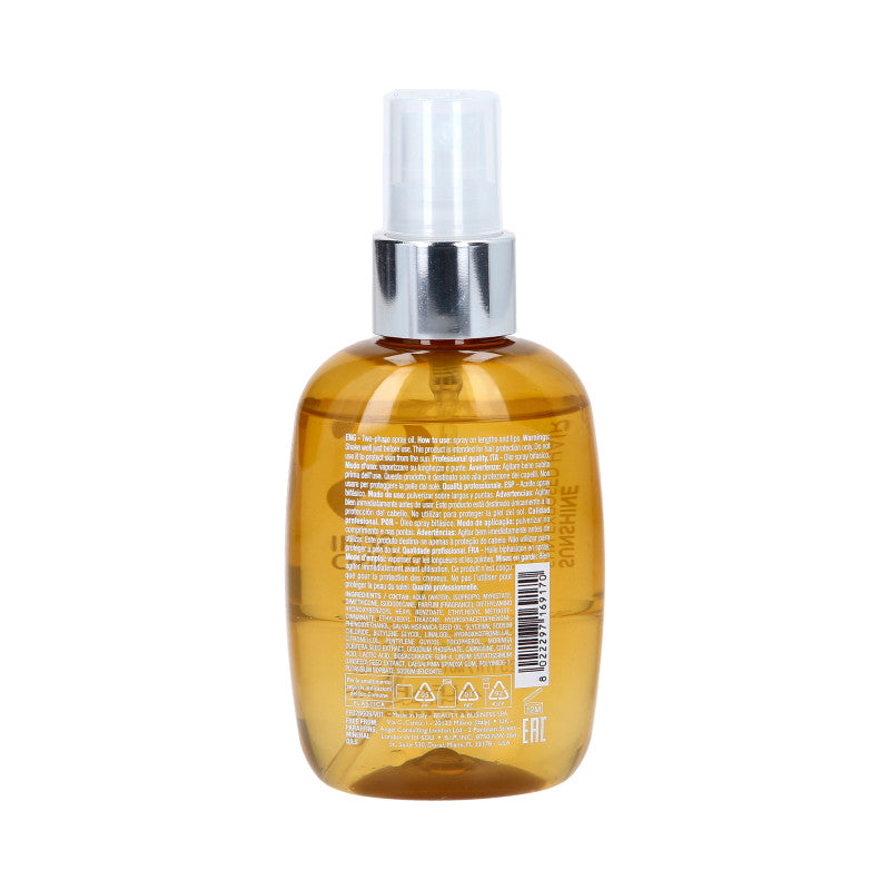 ALFAPARF SEMI DI LINO Dwufazowy olejek do pielęgnacji włosów przed i po kąpieli słonecznej z filtrami UV 125 ml #2