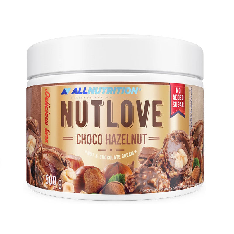 ALLNUTRITION NUTLOVE CHOCO HAZELNUT Čokoládový krém s ořechy 500 g