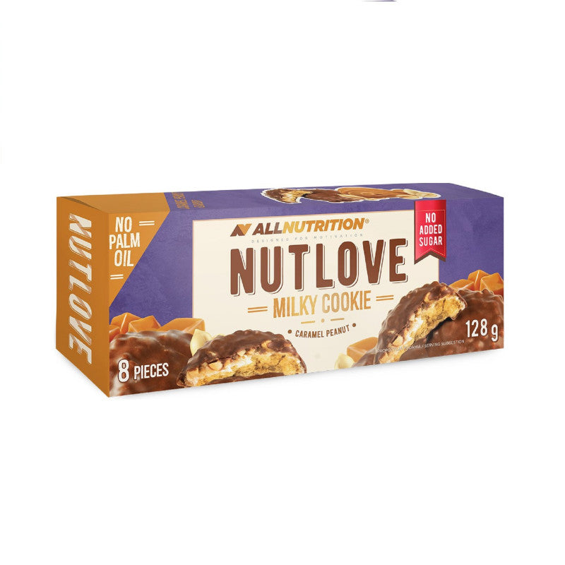 ALLNUTRITION NUTLOVE Biscotti – caramello e arachidi 128 g