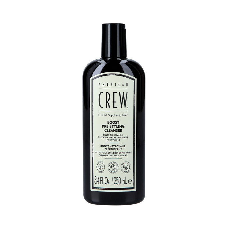 AMERICAN CREW BOOST PRE-STYLING Szampon oczyszczający i zwiększający objętość 250 ml