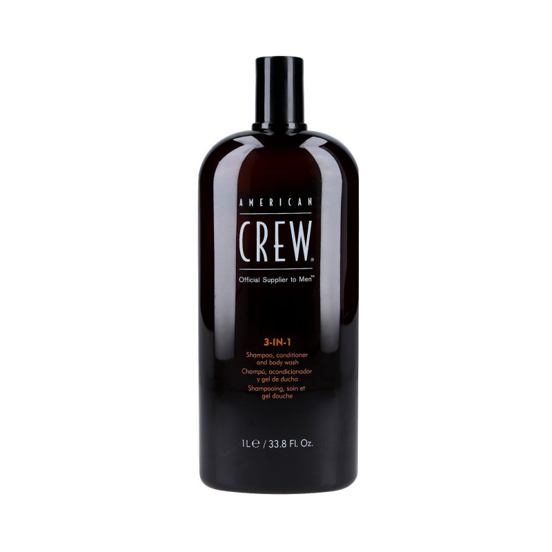AMERICAN CREW Shampoo, balsamo e gel doccia per capelli 3in1 1000 ml