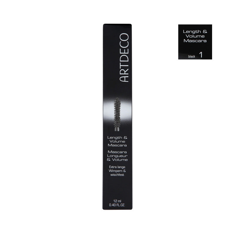 ARTDECO MASCARA LENGTH&VOLUME BLACK Zahušťující a prodlužující řasenka 12 ml
