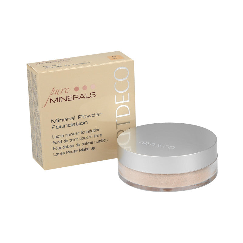 ARTDECO PURE MINERALS Minerální práškový základ 6 Honey 15g