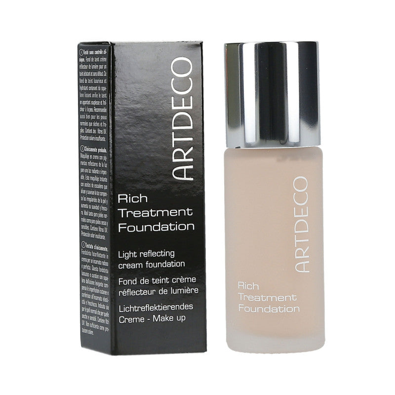 ARTDECO Rich Treatment Krémový rozjasňující make-up na obličej 28 Light Porcelain 20 ml