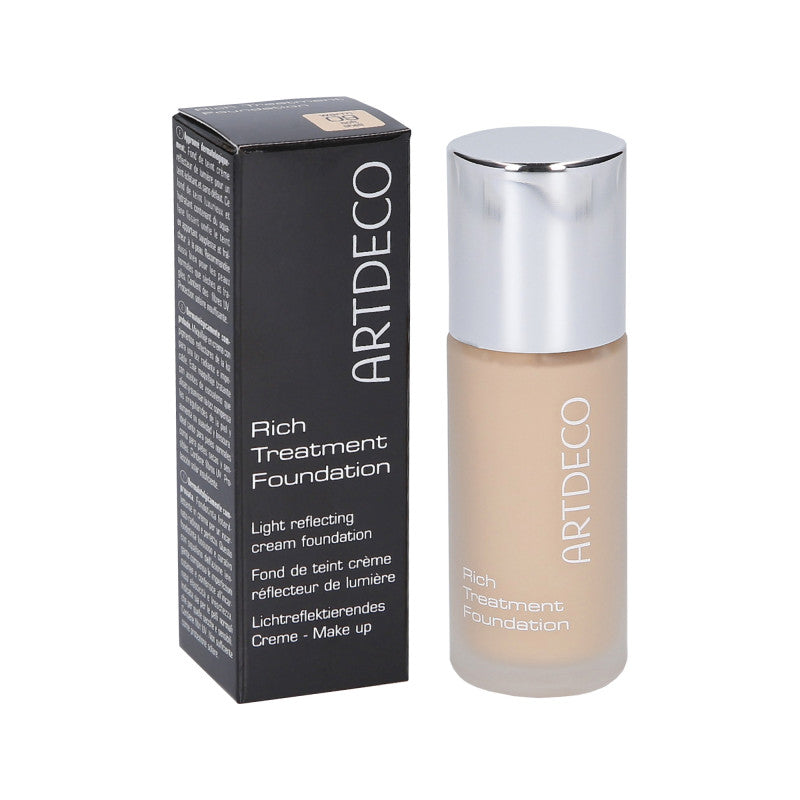 ARTDECO Rich Treatment Kremowy rozświetlający podkład do twarzy 9 Soft Shell 20 ml