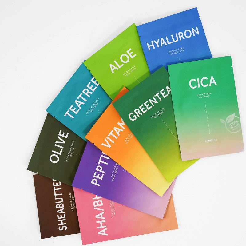 BARULAB THE CLEAN VEGAN Set maschere vegane 23 g x 10 pezzi #2