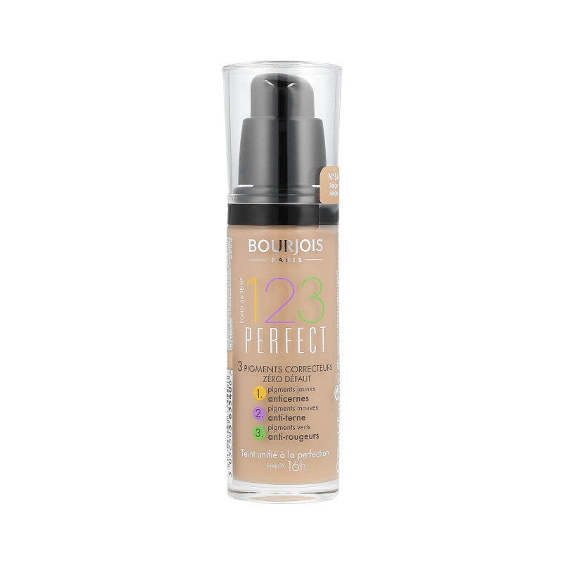 BOURJOIS 123 PERFECT Unifying Foundation 54 Beige 30ml
