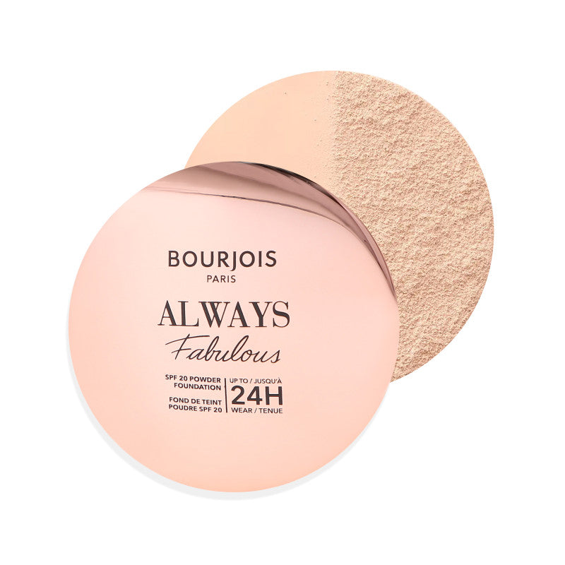 BOURJOIS ALWAYS FABULOUS Dlouhotrvající pudrový základ s SPF20 100 Rose Ivory 7 g