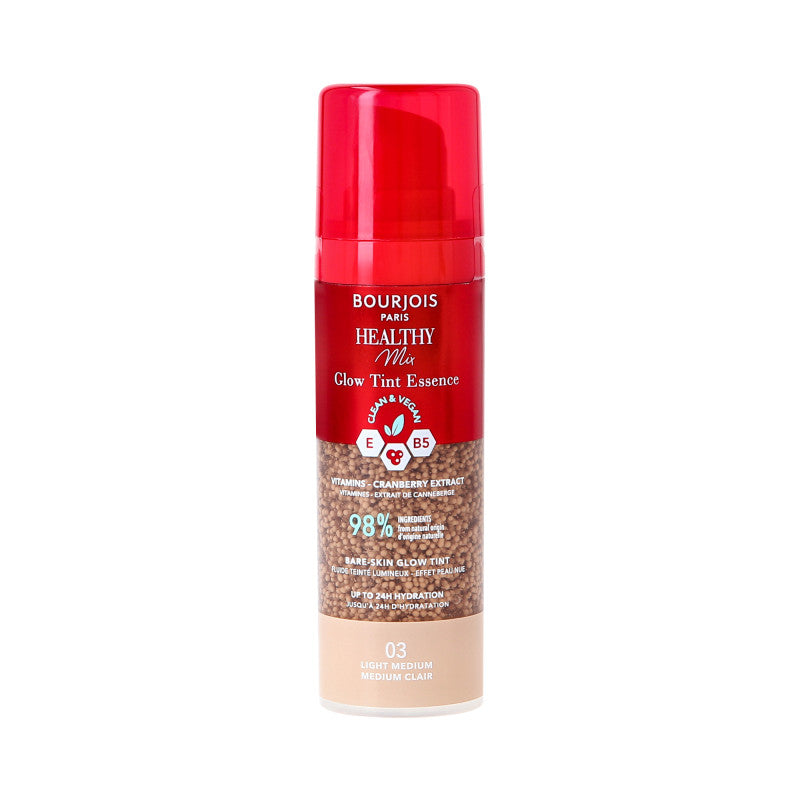 BOURJOIS HEALTHY MIX GLOW TINT Nawilżająca esencja wyrównująca koloryt skóry 30 Light/Medium 30 ml