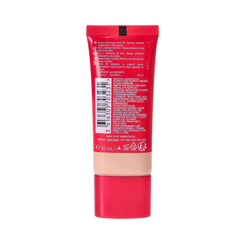 BOURJOIS HEALTHY MIX Intensywnie nawilżający krem BB do twarzy 01 Ivory 30 ml #2