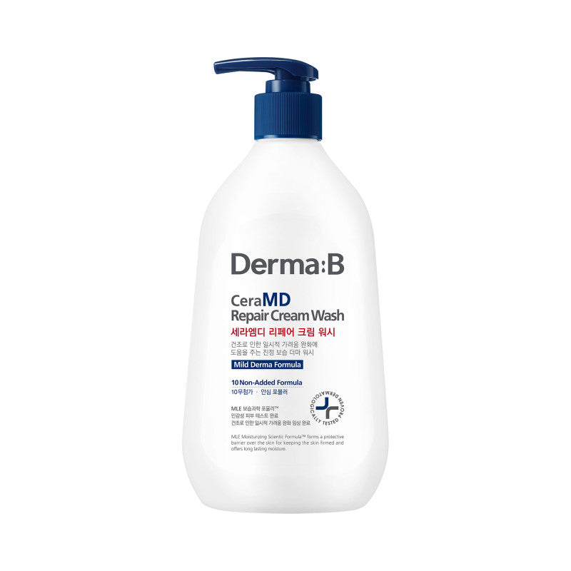 DERMA:B CERAMD Gel lavant corps crème hydratant et apaisant 400 ml