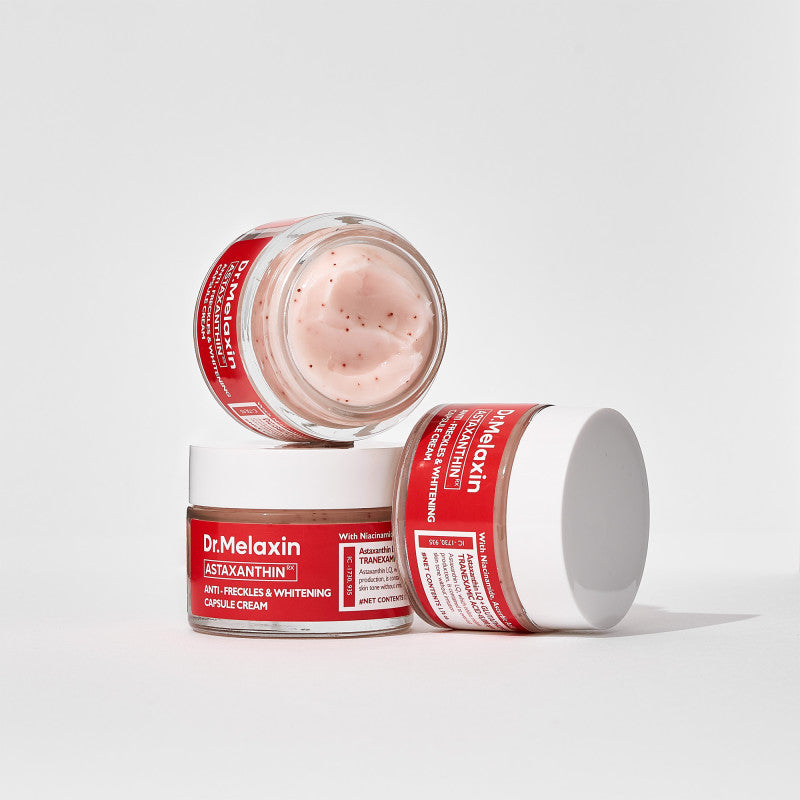 DR.MELAXIN ASTAXANTHIN ANTI-FRECKLES & WHITENING CAPSULE CREAM Rozjaśniający krem odmładzający z astaksantyną 50 ml #2