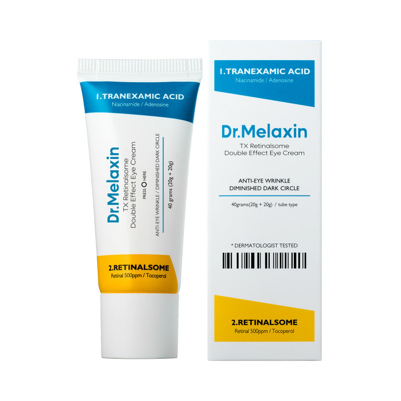 DR.MELAXIN TX-RETINALSOME DOUBLE EFFECT Krem pod oczy anti-aging z kwasem traneksamowym i retinalem 40 g