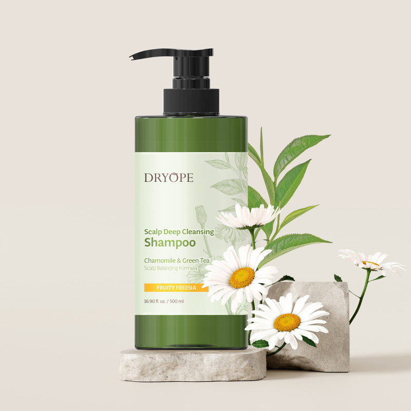 DRYOPE SCALP DEEP CLEANSING Veganský vlasový šampon s vůní frézie 500 ml #2