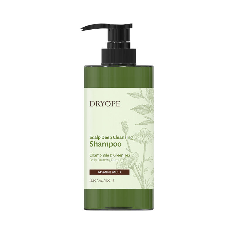 DRYOPE SCALP DEEP CLEANSING Veganský šampon na vlasy s vůní pižma a jasmínu 500 ml