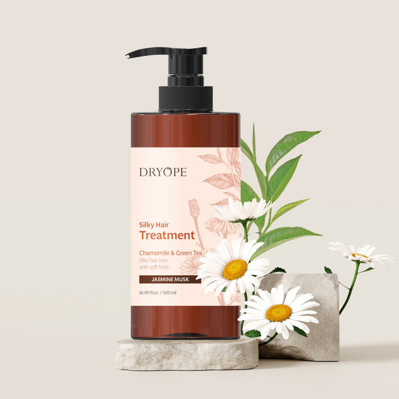 DRYOPE SILKY HAIR TREATMENT Odżywcza maska do włosów suchych i zniszczonych o zapachu piżma i jaśminu 500 ml #2