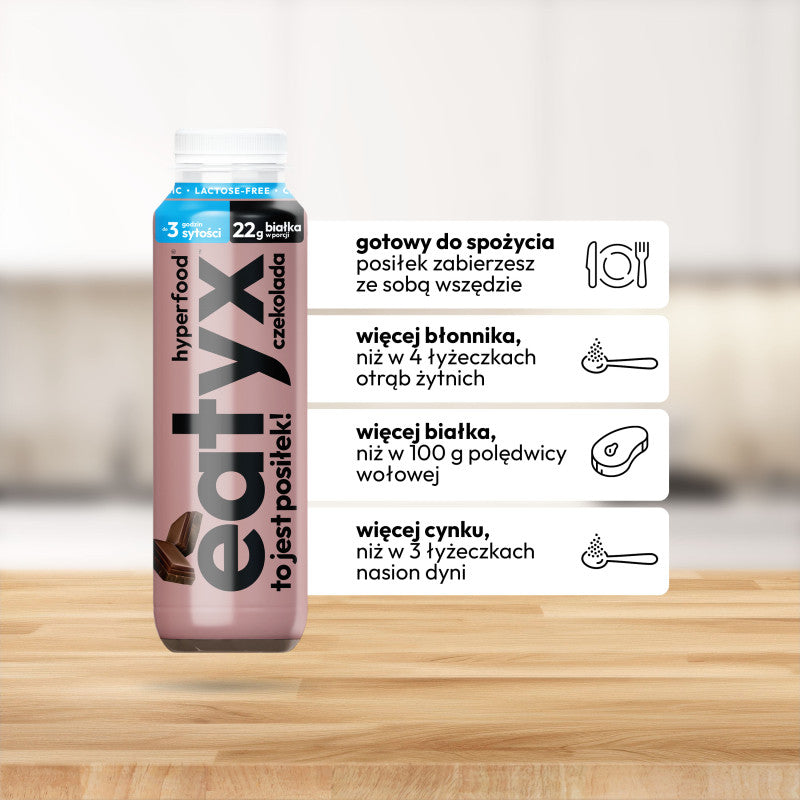 EATYX HYPERFOOD Vyvážená tekutá mouka, čokoláda 300 ml #2