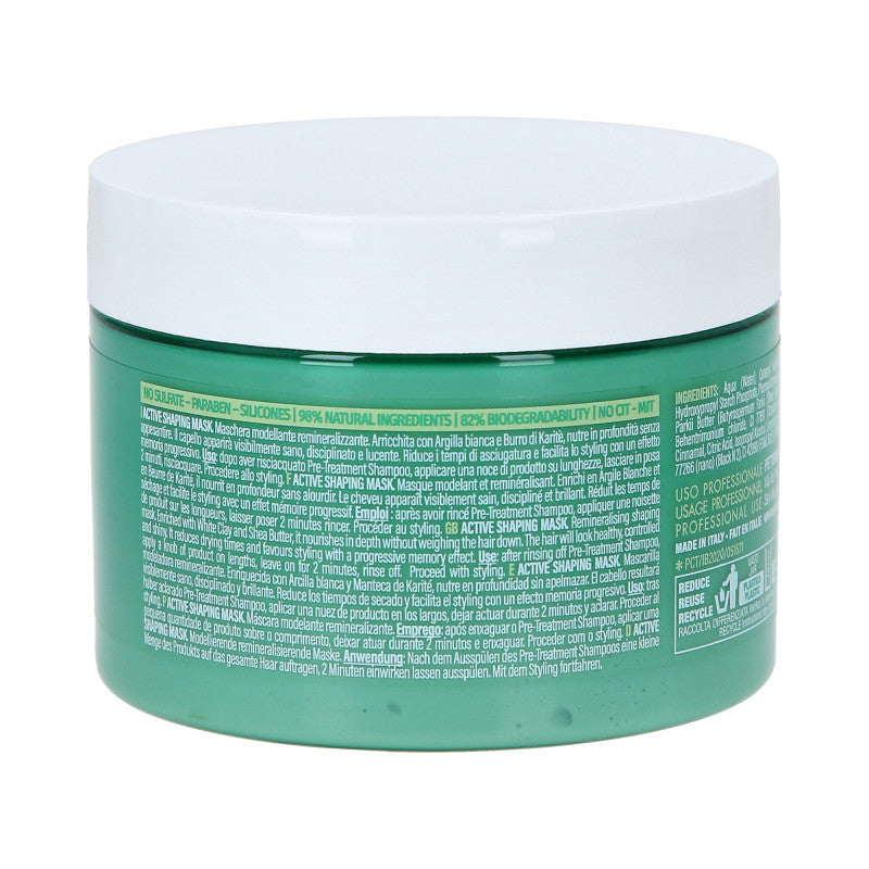 ECHOSLINE B.PUR Remineralizační modelační maska ​​pro nepoddajné vlasy bez objemu 250 ml #2