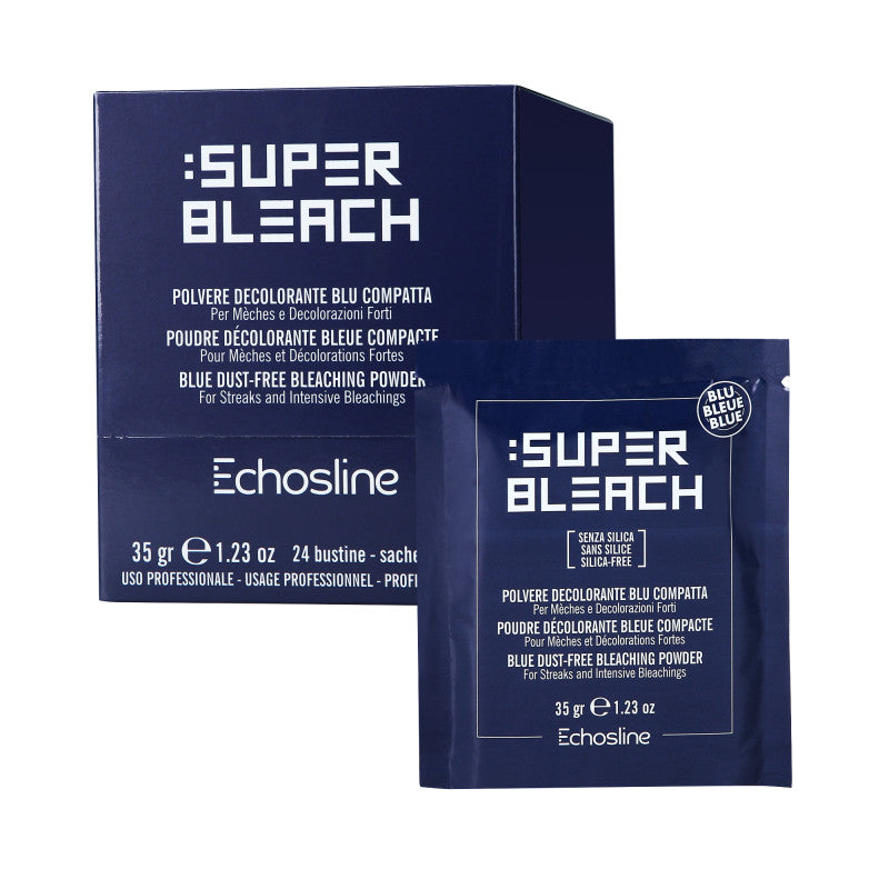 ECHOSLINE DE-COLOR BLUE Rozjasňovač v prášku bez amoniaku, sáčky 24x35 g
