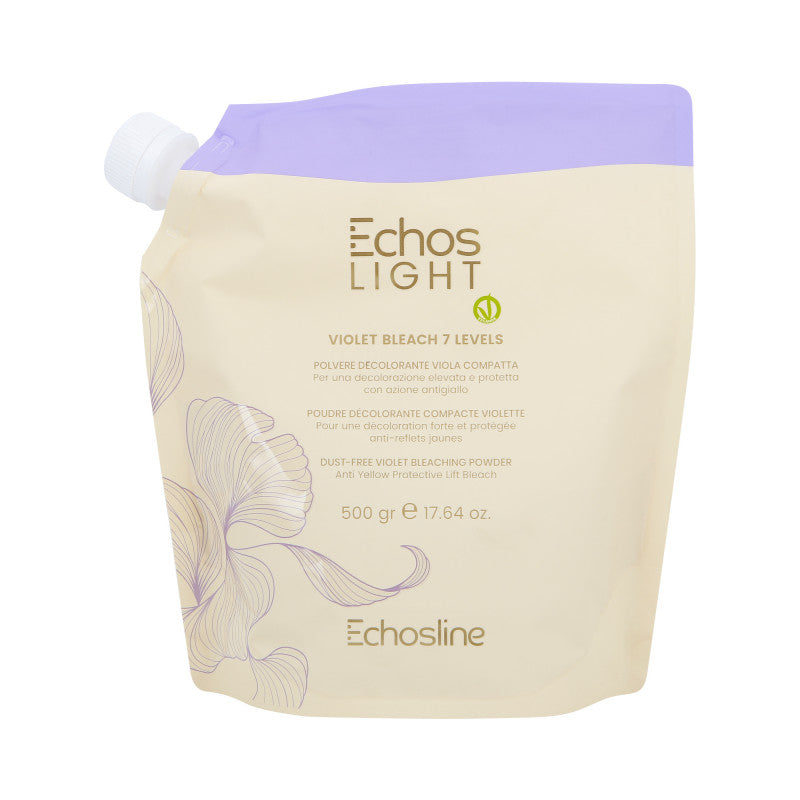 ECHOSLINE ECHOS LIGHT FIOLET BLEACH&LEVELS Bezprašný fialový prášek na zesvětlení vlasů 500 g