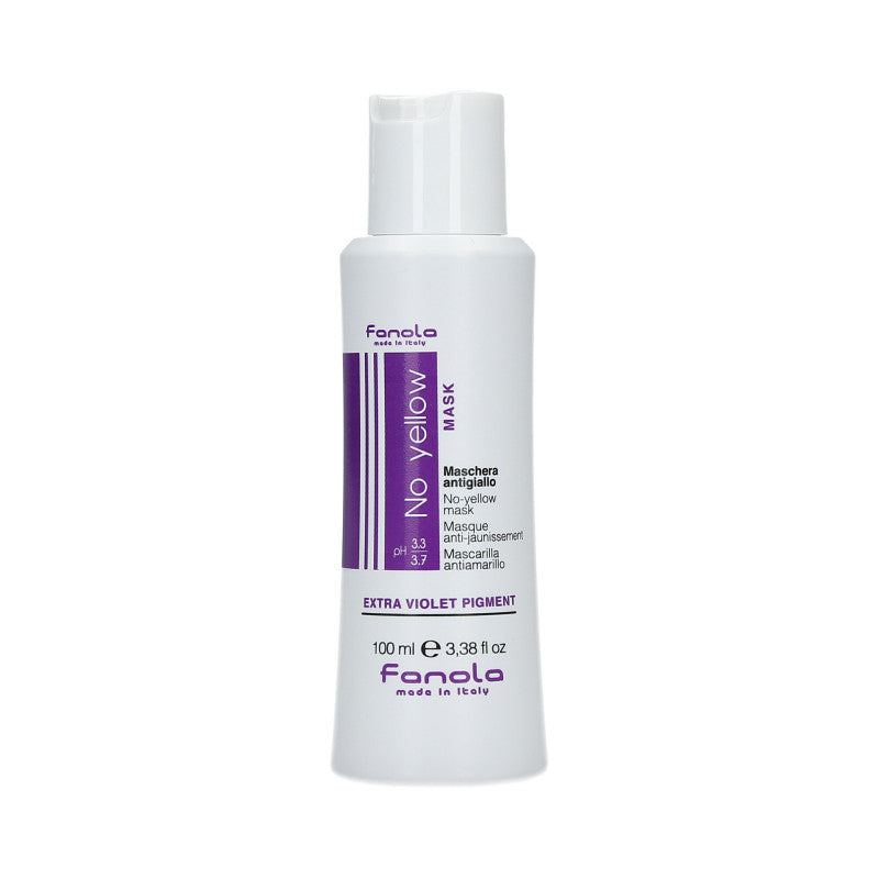 FANOLA NO YELLOW Maschera neutralizzante del colore per capelli biondi 100 ml
