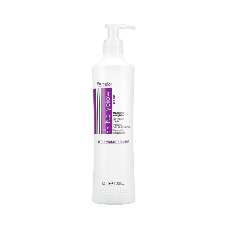 FANOLA NO YELLOW Masque neutralisant de couleur pour cheveux blonds 350 ml