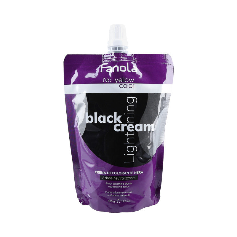 FANOLA NO YELLOW Zesvětlovač vlasů Black Cream 500 g