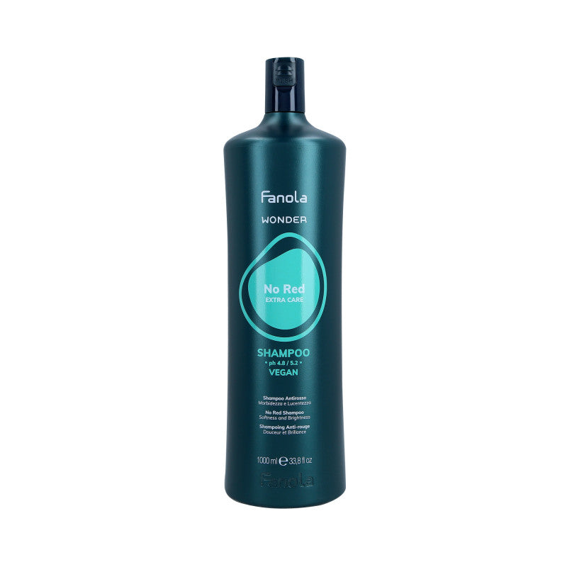 FANOLA WONDER NO RED EXTRA CARE Shampoo neutralizzante per capelli castani 1000 ml
