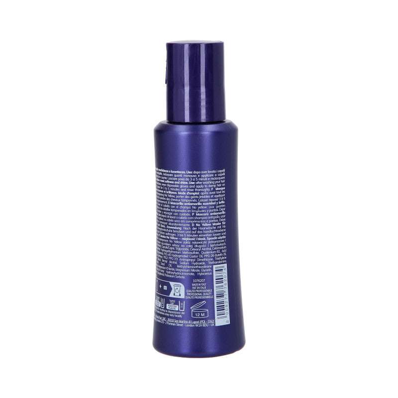 FANOLA WONDER NO YELLOW EXTRA CARE Wegańska maska neutralizująca do włosów blond 100 ml #2