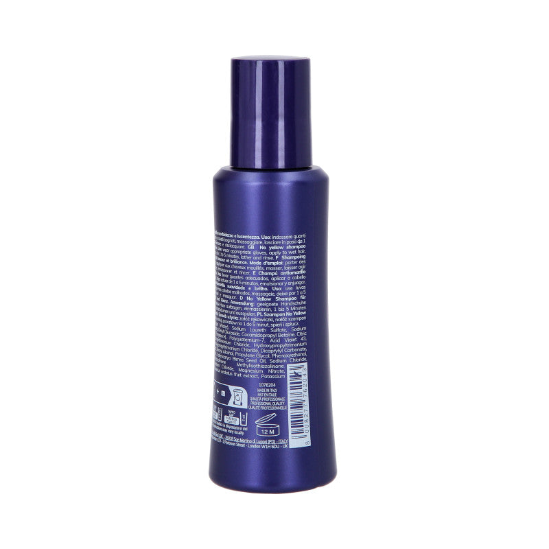 FANOLA WONDER NO YELLOW EXTRA CARE Wegański szampon neutralizujący do włosów blond 100 ml #2
