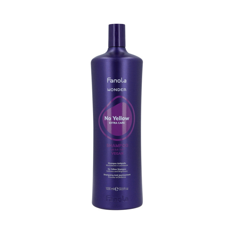 FANOLA WONDER NO YELLOW Szampon neutralizujący kolor do włosów blond 1000 ml