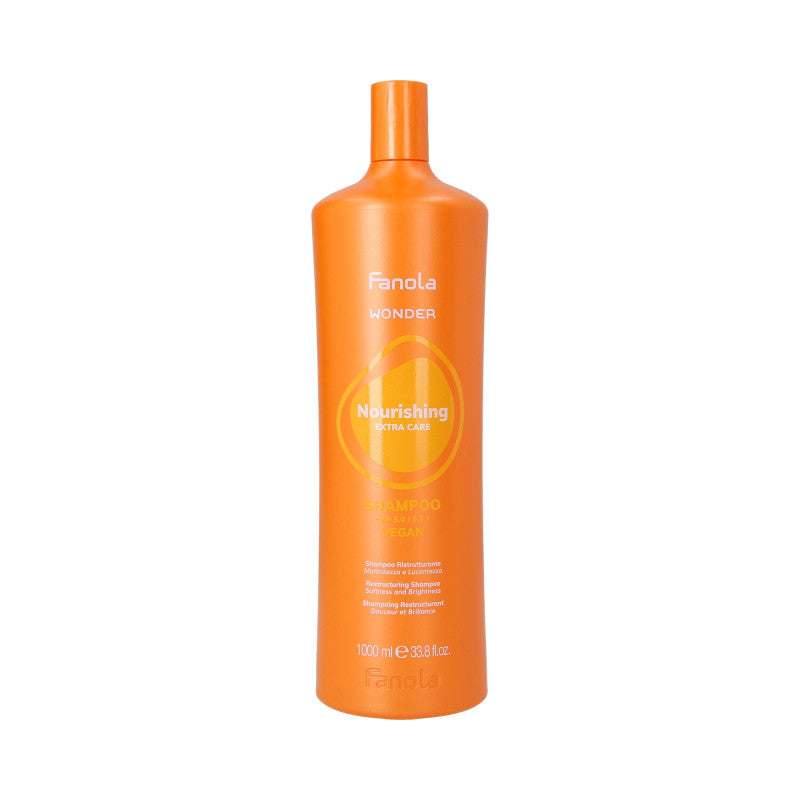 FANOLA WONDER NOURISHING EXTRA CARE Veganský vyživující šampon pro suché a poškozené vlasy 1000 ml