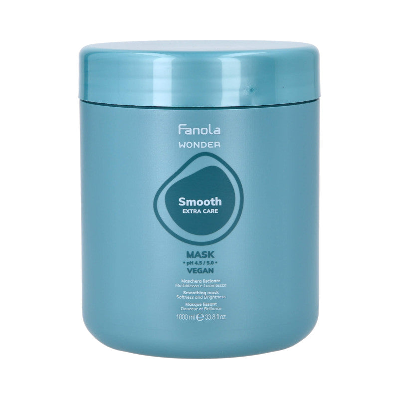 FANOLA WONDER SMOOTH EXTRA CARE Veganská vyhlazující maska ​​pro krepaté vlasy 1000 ml