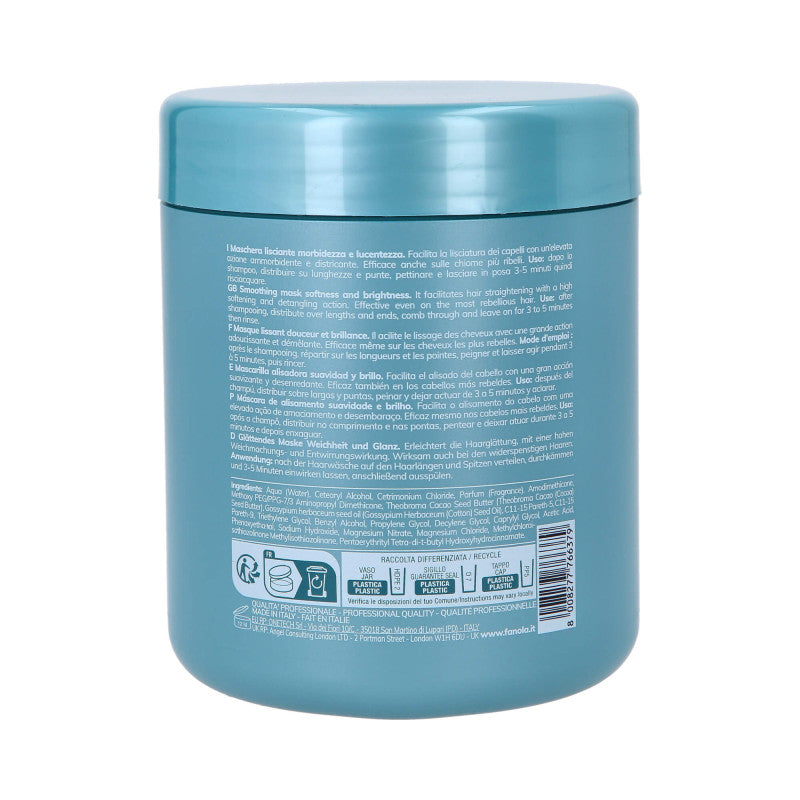 FANOLA WONDER SMOOTH EXTRA CARE Veganská vyhlazující maska ​​pro krepaté vlasy 1000 ml #2